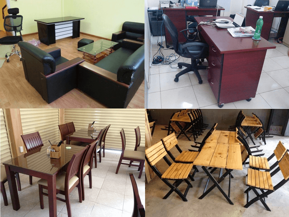 Thu mua bàn ghế cũ giá cao tại tphcm