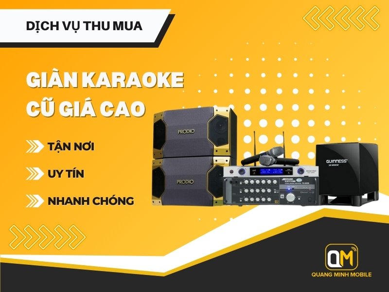 Thu mua dàn loa karaoke cũ giá cao tại TpHCM