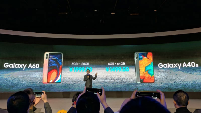 Galaxy A60 và Galaxy A40s được niêm yết trên trang đặt hàng trước của Samsung tại Trung Quốc